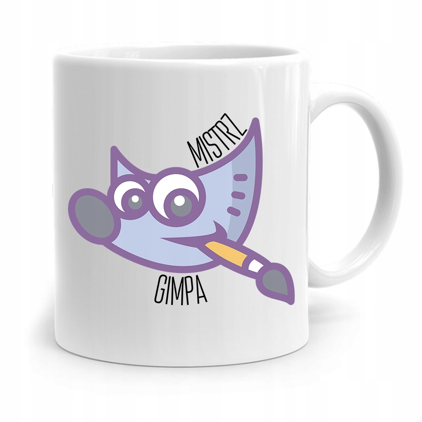 Kubek Prezent Urodzinowy Dla Grafika Mistrz Gimpa Z Nadrukiem Ze Zdjęciem