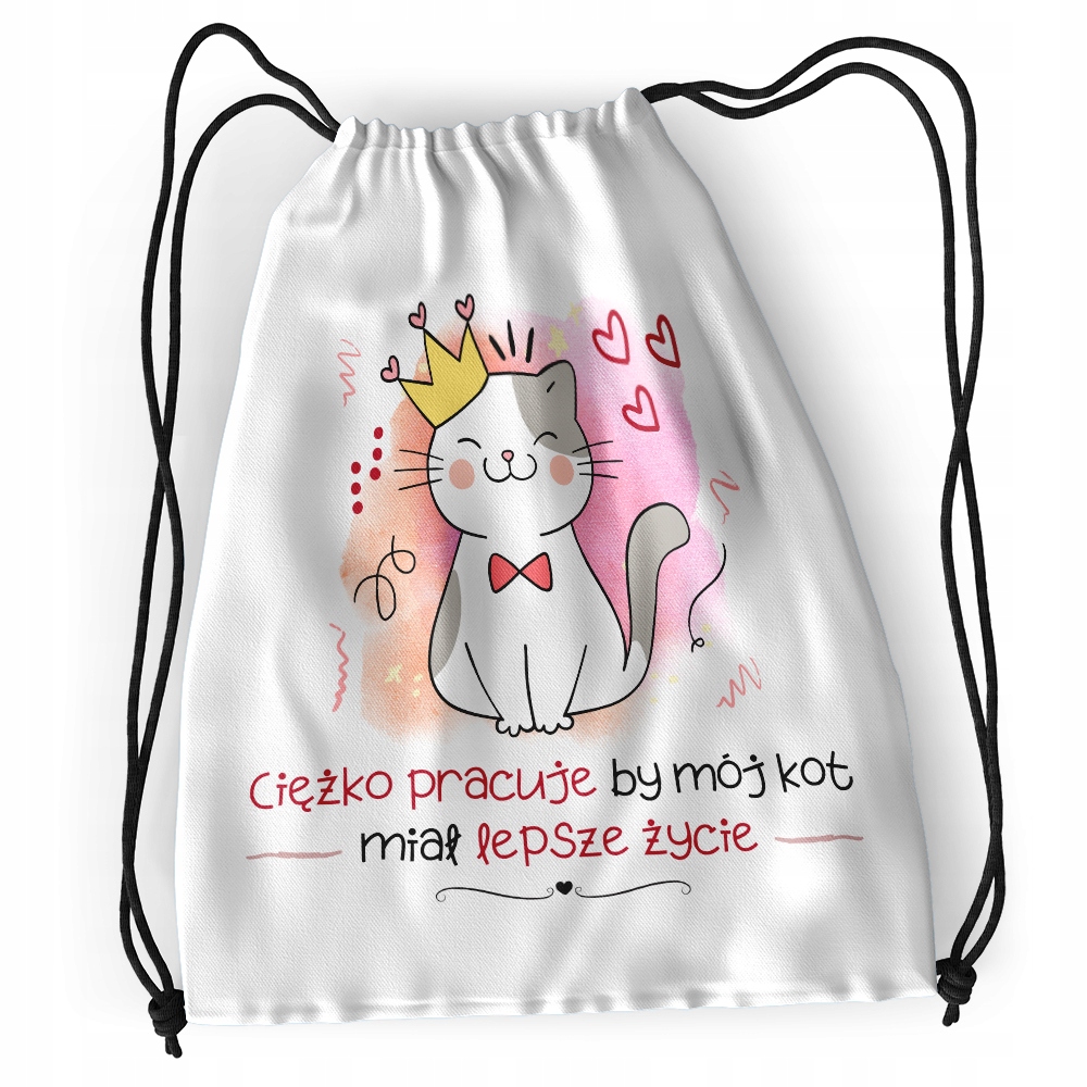 Plecak Kotki Kotek Szkolny Worek Torba Z Nadrukiem Ze Zdjęciem