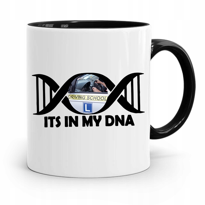 Dla Instruktora Prawa Jazdy Kubek Czarny Prezent Z Nadrukiem Ze Zdjęciem