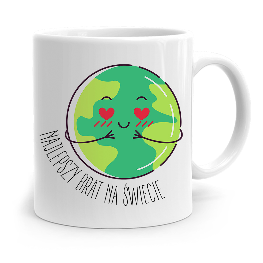 Kubek Prezent Dla Brata Najlepszy Brat Na Świecie Z Nadrukiem Ze Zdjęciem