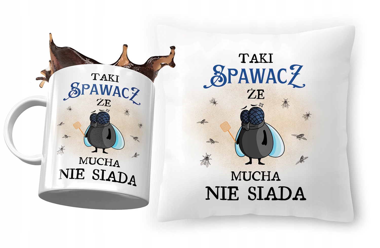 Zestaw Dla Spawacza Poduszka + Kubek Na Prezent Z Nadrukiem Ze Zdjęciem