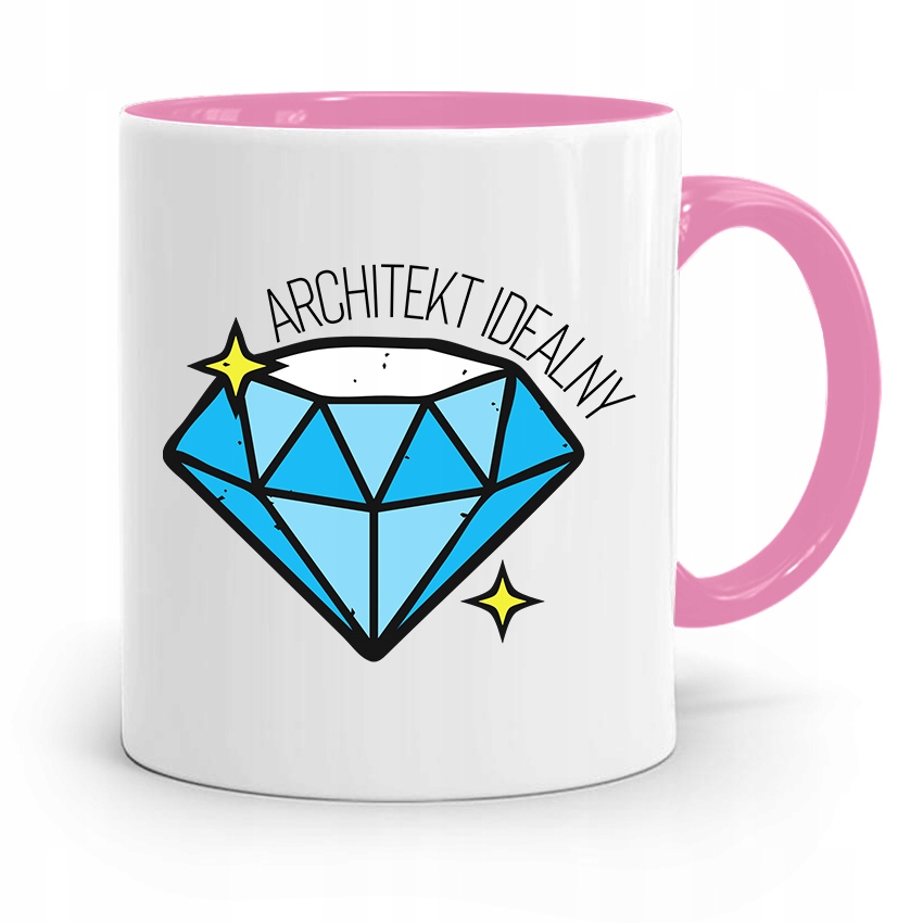Kubek Różowy Architekta Idealny Prezent Z Nadrukiem Ze Zdjęciem