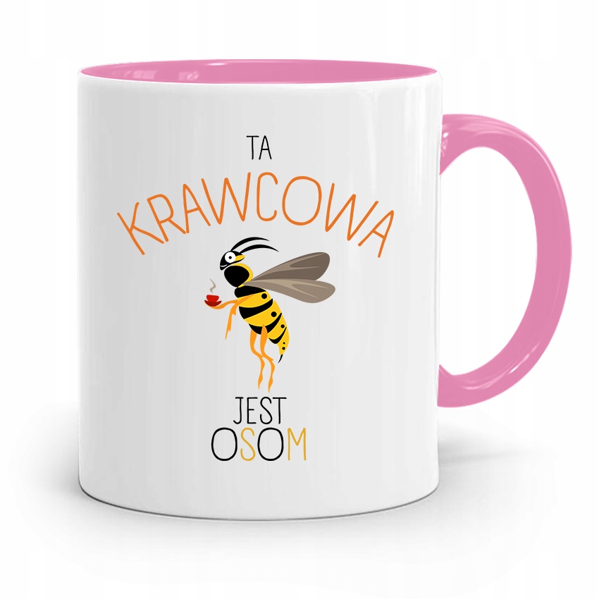 Kubek Różowy Krawca Krawcowej Krawcowa Jest Osom Z Nadrukiem Ze Zdjęciem