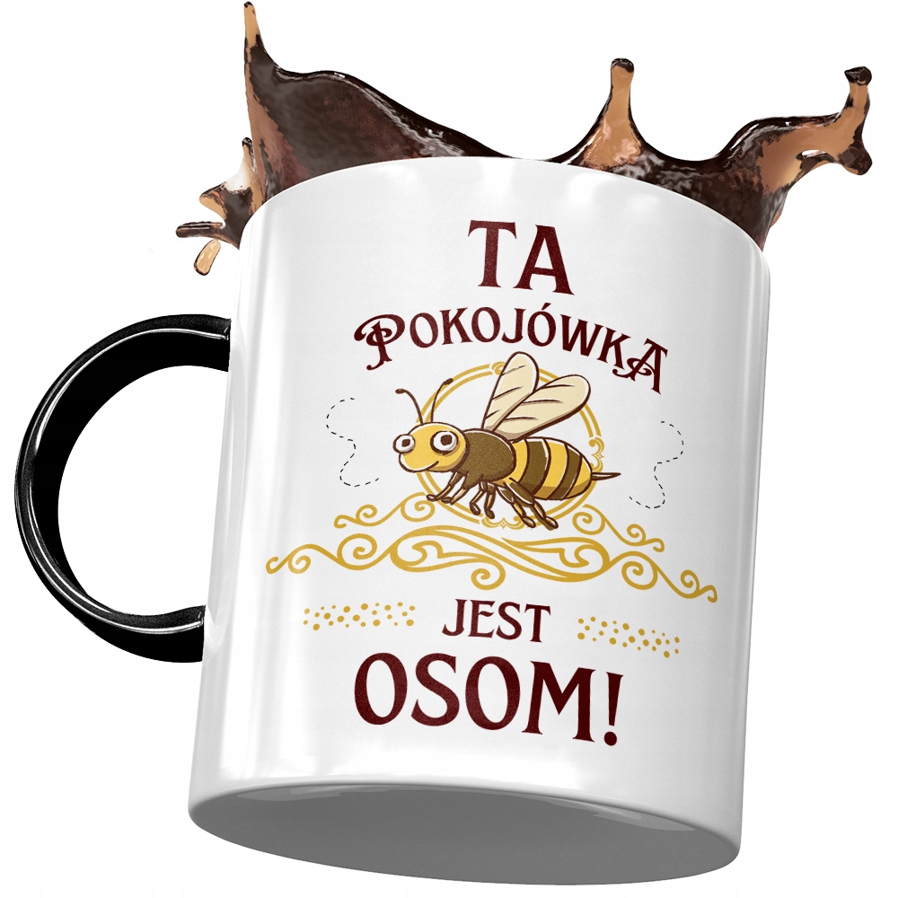 Kubek Czarny Dla Pokojówki Ta Pokojówka Jest Osom Z Nadrukiem Ze Zdjęciem