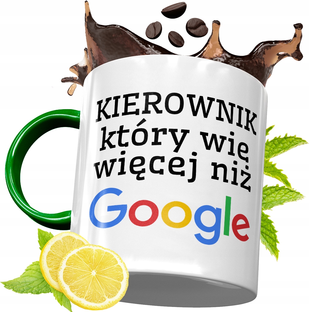 Kubek Zielony Dla Kierownika Na Urodziny Prezent Z Nadrukiem Ze Zdjęciem