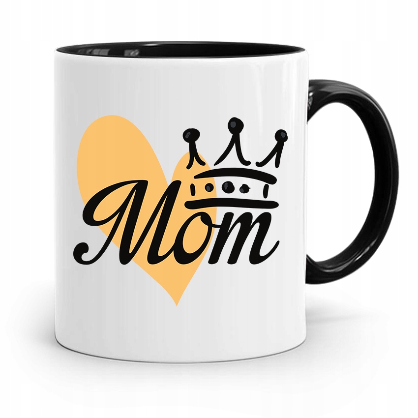 Kubek Czarny Prezent Dla Mamy Matki Mamusi Mom Z Nadrukiem Ze Zdjęciem