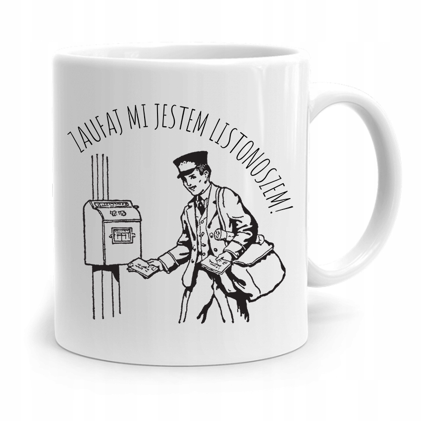 Kubek Prezent Dla Listonosza Zaufaj Mi! Z Nadrukiem Ze Zdjęciem