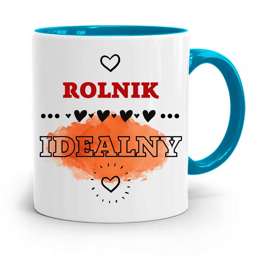 Dla Rolnika Kubek Błękitny Rolnik Idealny Prezent Z Nadrukiem Ze Zdjęciem