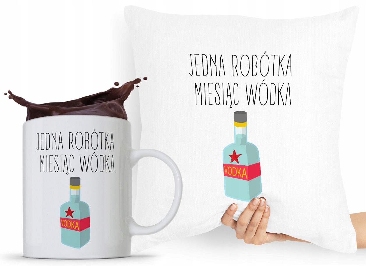 Zestaw Poduszka Kubek Budowlańca Majstra Fachowca Z Nadrukiem Ze Zdjęciem