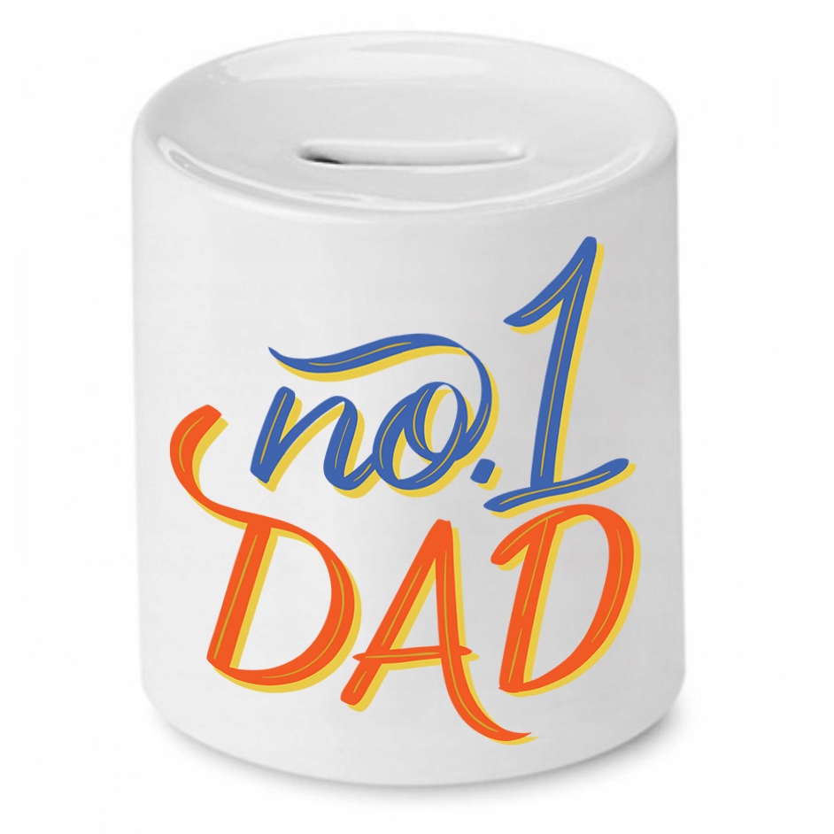 Skarbonka Dla Taty Nomber 1 Dad Najlepszy Tata Z Nadrukiem Ze Zdjęciem