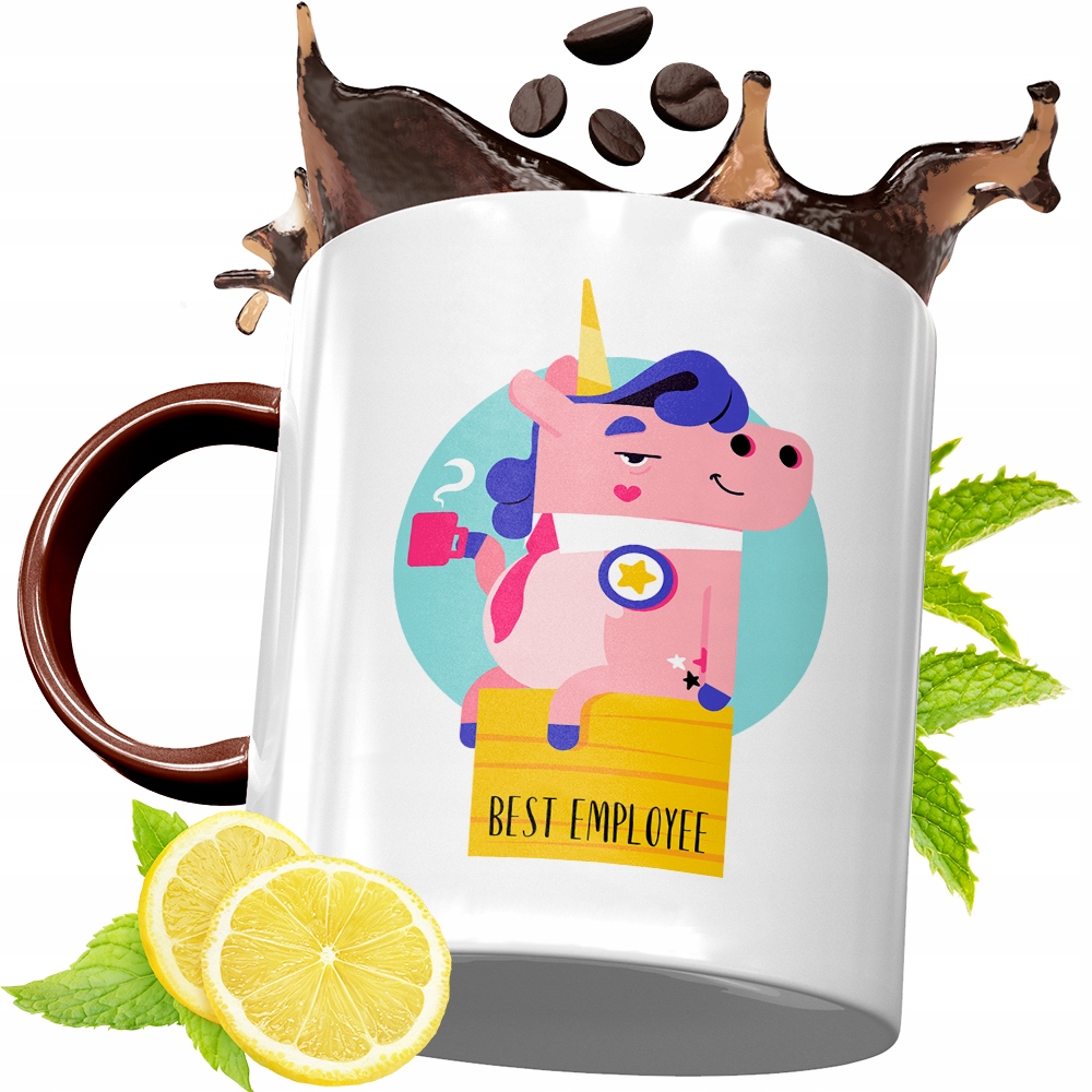 Kubek Bordowy Dla Pracownika Na Urodziny Prezent Z Nadrukiem Ze Zdjęciem