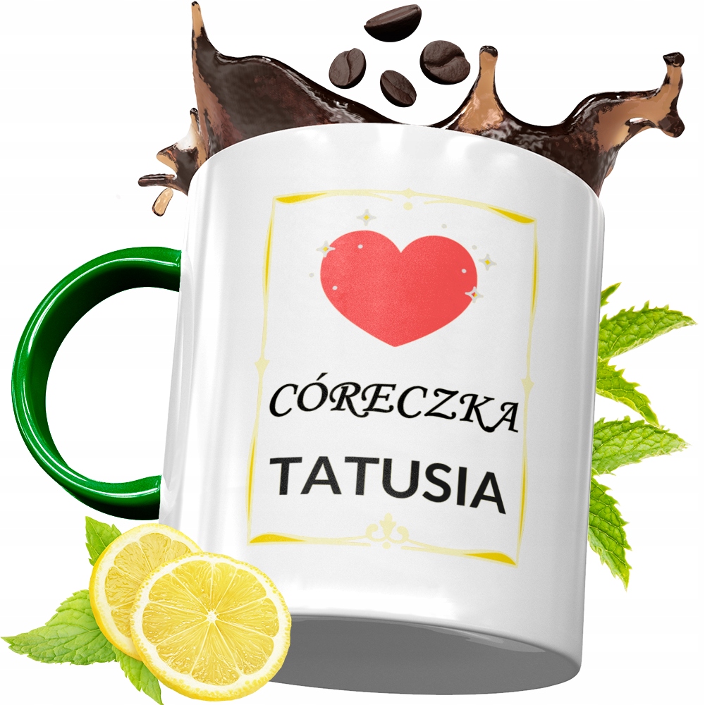 Kubek Zielony Dla Dziecka Dzień Dziecka Na Prezent Z Nadrukiem Ze Zdjęciem