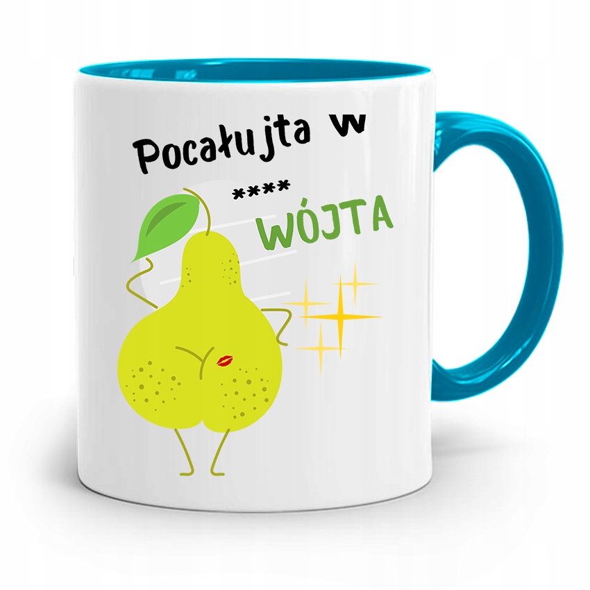 Dla Wójta Kubek Błękitny Prezent Wójt Z Nadrukiem Ze Zdjęciem