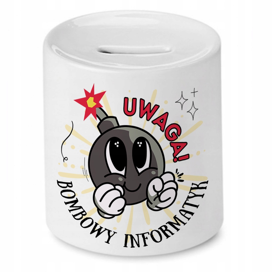 Dla Informatyka Skarbonka Na Urodziny Na Prezent Z Nadrukiem Ze Zdjęciem