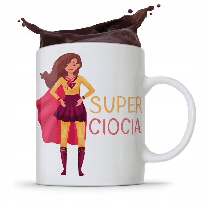 Kubek Prezent Dla Cioci Ciotki Super Ciocia Z Nadrukiem Ze Zdjęciem
