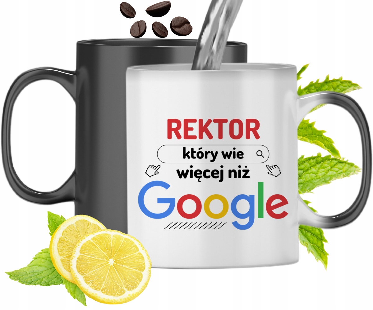 Kubek Magiczny Dla Rektora Zmieniający Kolor Z Nadrukiem Ze Zdjęciem