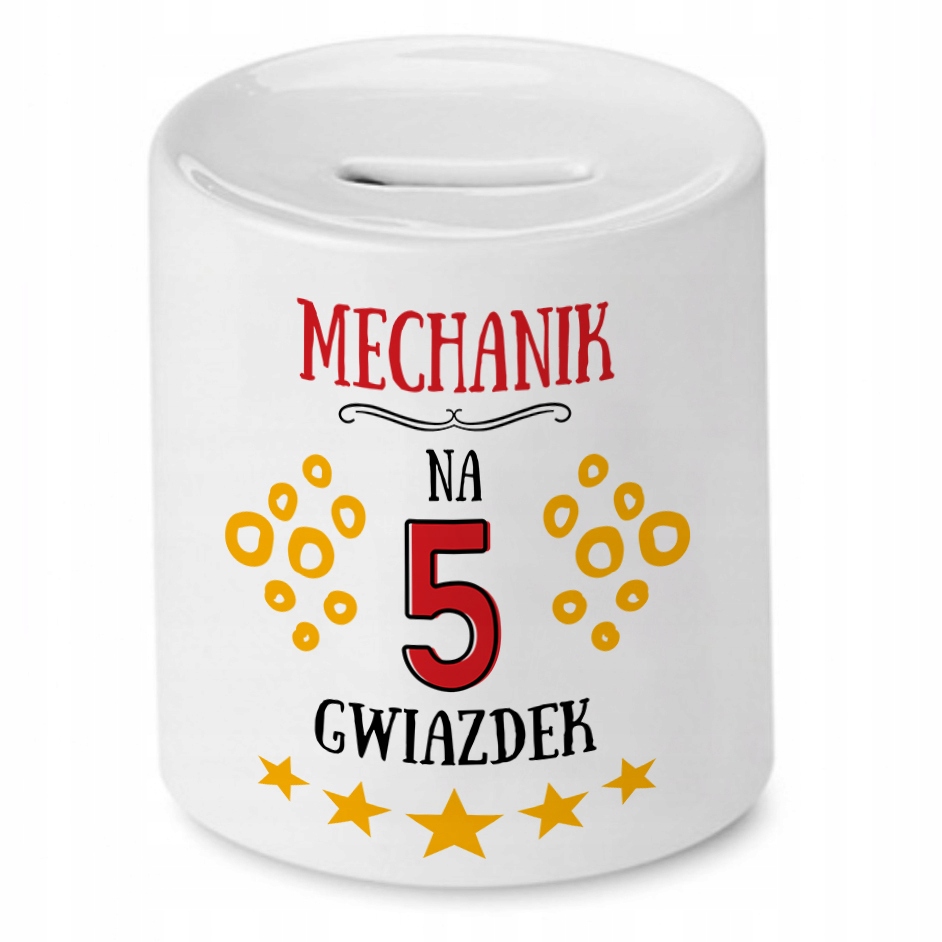 Dla Mechanika Skarbonka Na Urodziny Na Prezent Z Nadrukiem Ze Zdjęciem