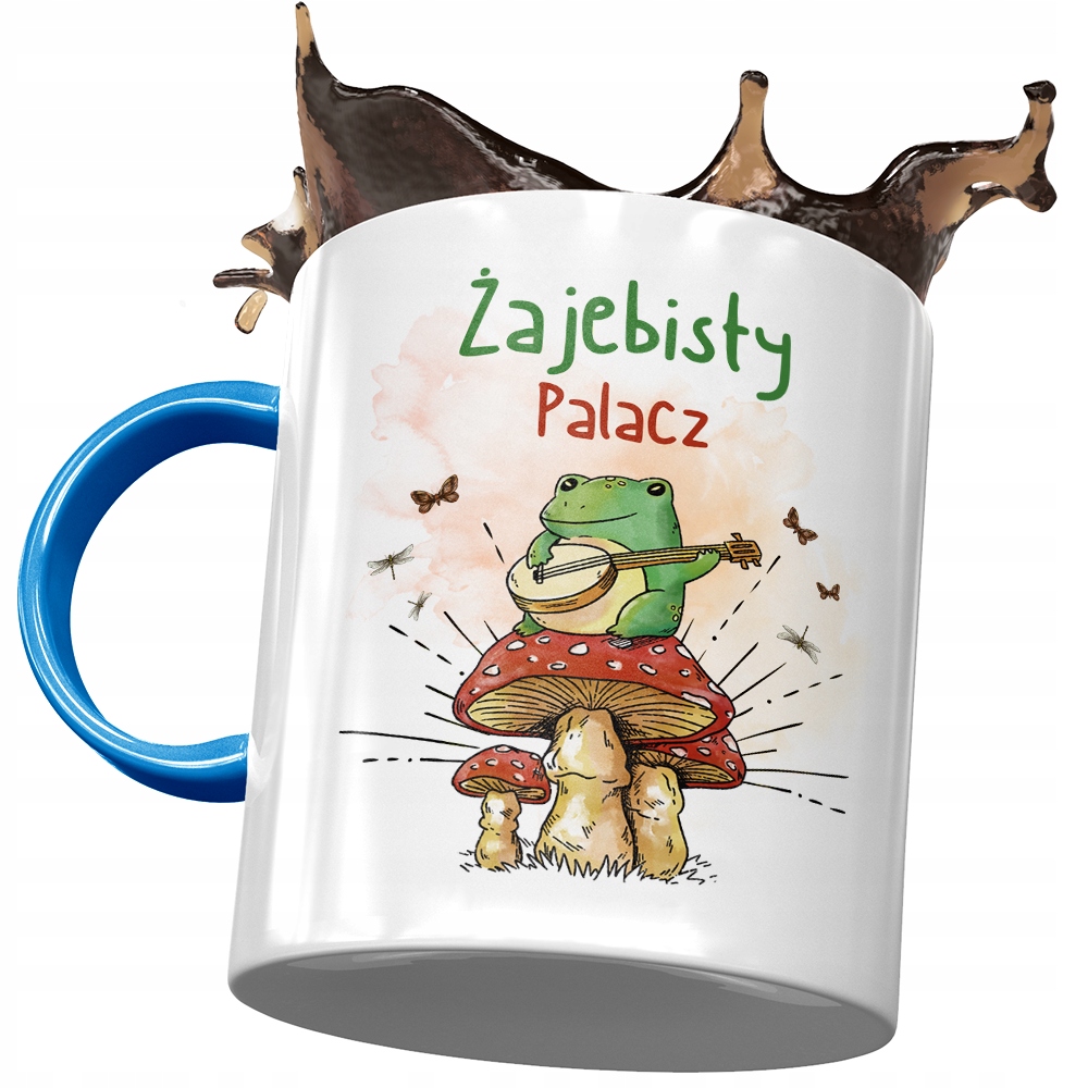 Kubek Błękitny Dla Palacza Żajebisty Palacz Z Nadrukiem Ze Zdjęciem