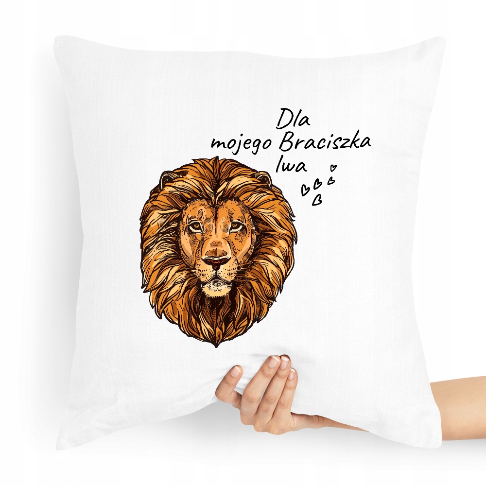 Poduszka Prezent Dla Brata Mojego Braciszka Lwa Z Nadrukiem Ze Zdjęciem