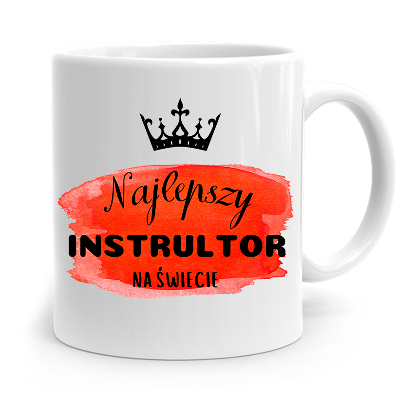 Dla Instruktora Kubek Prezent Najlepszy Na Świecie Z Nadrukiem Ze Zdjęciem