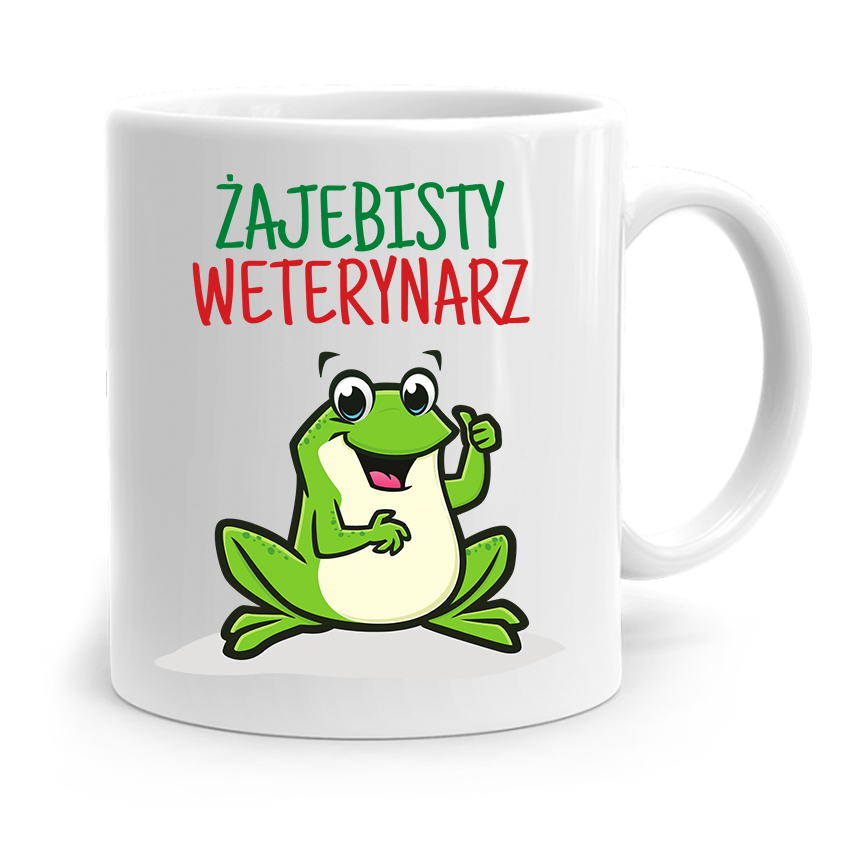 Kubek Dla Weterynarza Żajebisty Weterynarz Prezent Z Nadrukiem Ze Zdjęciem