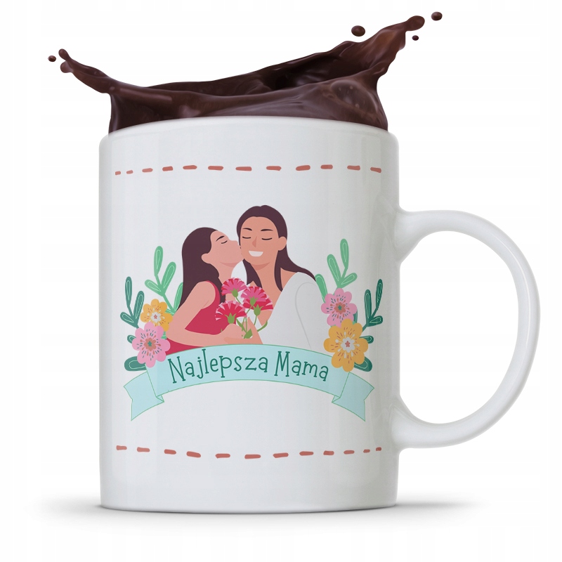 Kubek Prezent Urodzinowy Dla Najlepszej Mamy Z Nadrukiem Ze Zdjęciem