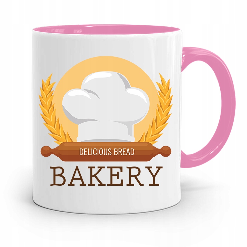 Kubek Różowy Dla Piekarza Bakery Prezent Z Nadrukiem Ze Zdjęciem