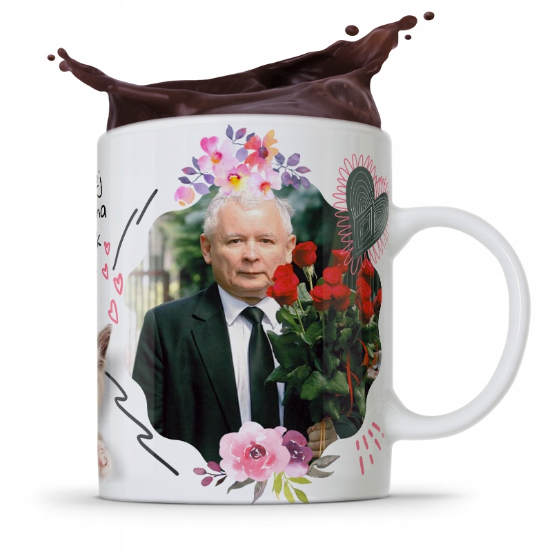 Kubek Full Print Prezesa Jarosław Kaczyński Pis Z Nadrukiem Ze Zdjęciem