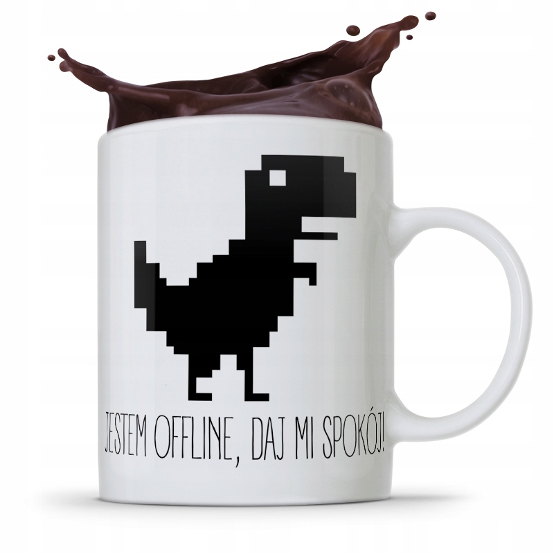 Kubek Informatyka Programisty Jestem Offline Z Nadrukiem Ze Zdjęciem
