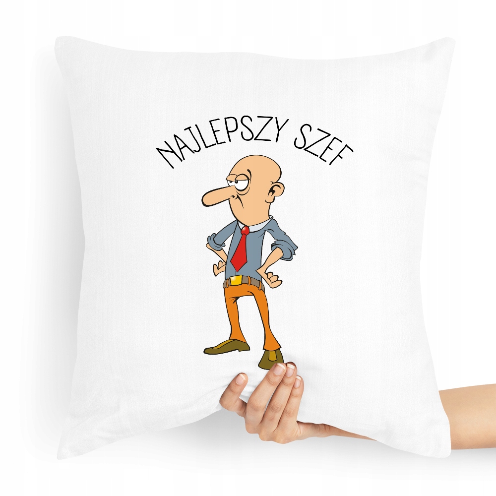 Poduszka Prezent Dla Szefa Najlepszy Szef Z Nadrukiem Ze Zdjęciem