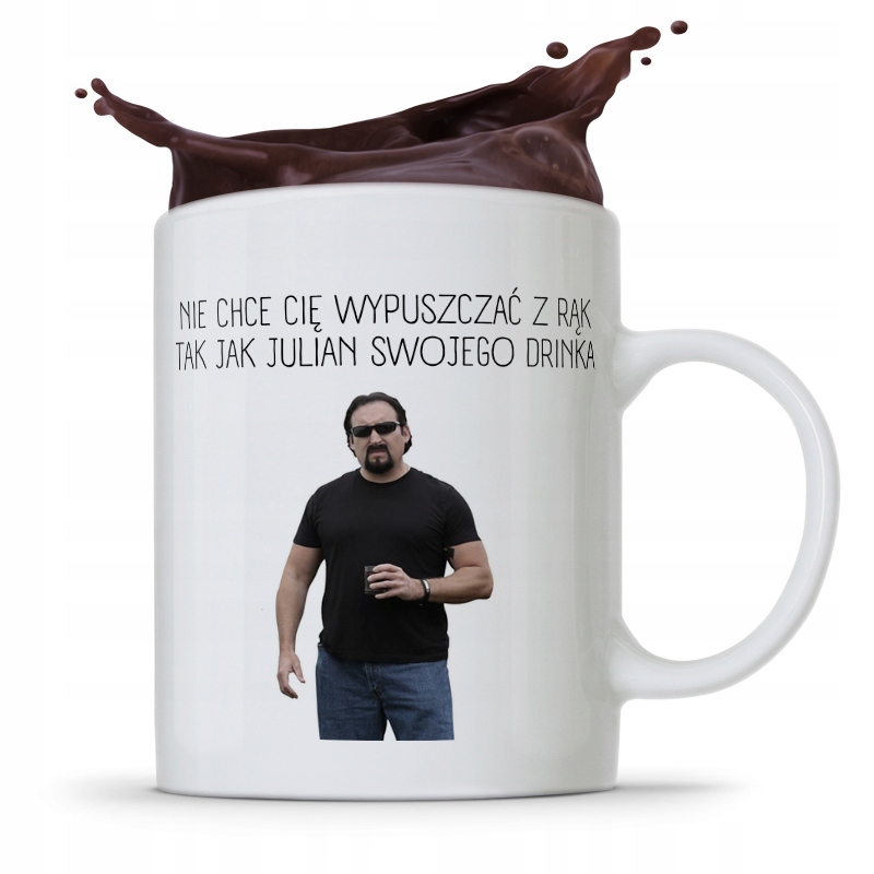 Kubek Dla Chłopaka Nie Chce Wypuszczać Cię Z Rąk Z Nadrukiem Ze Zdjęciem