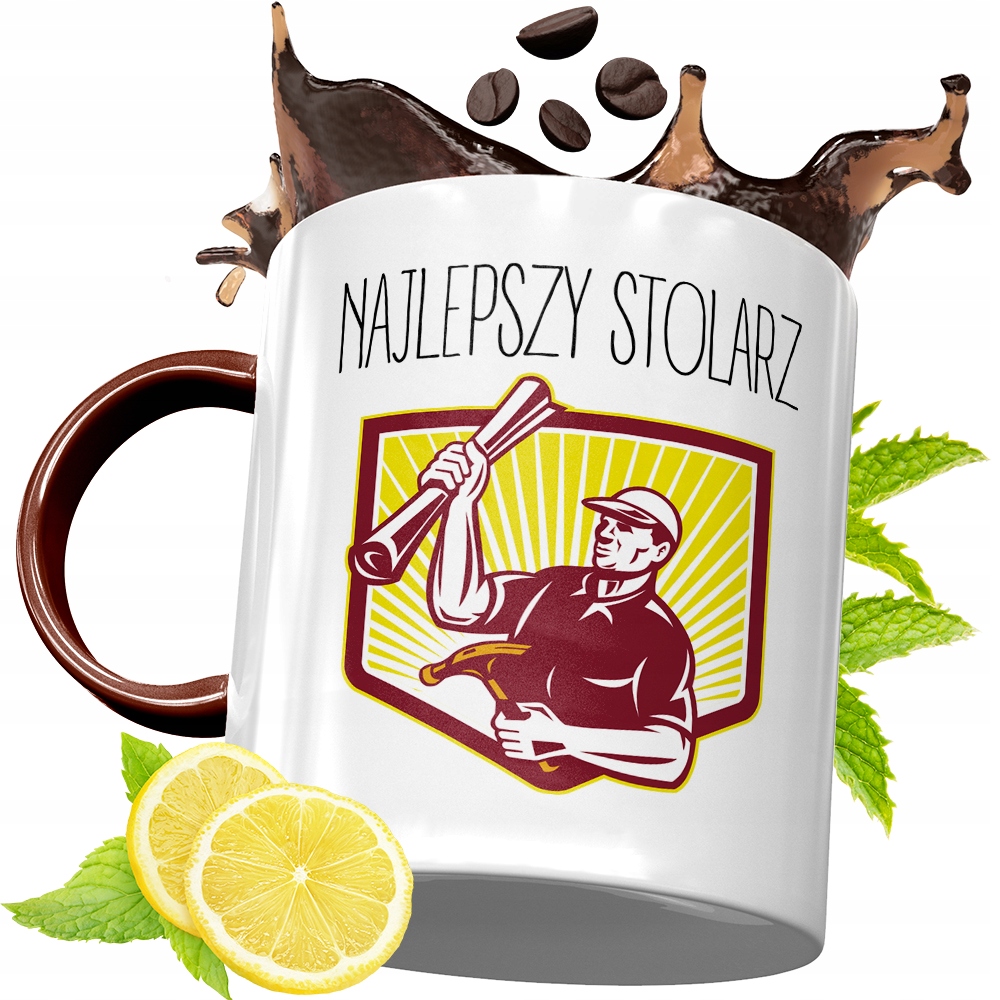 Kubek Bordowy Dla Stolarza Na Urodziny Prezent Z Nadrukiem Ze Zdjęciem
