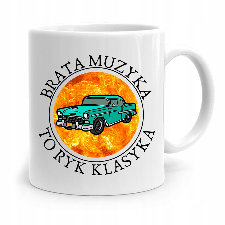 Kubek Prezent Dla Brata Muzyka To Ryk Klasyka Z Nadrukiem Ze Zdjęciem