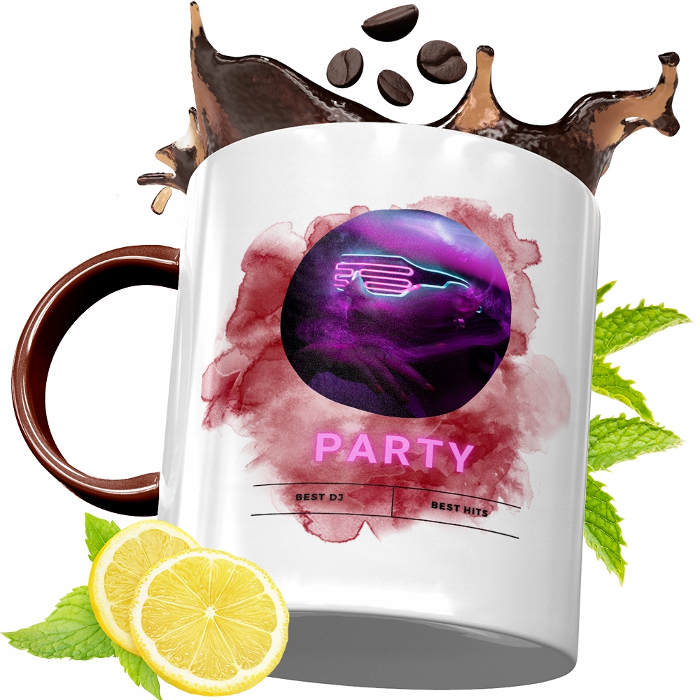 Kubek Bordowy Dla Dja Na Urodziny Prezent Z Nadrukiem Ze Zdjęciem