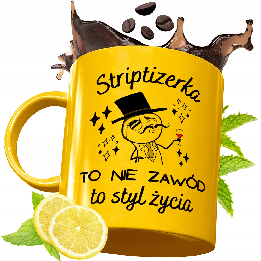 Złoty Kubek Premium Dla Striptizerki Prezent Z Nadrukiem Ze Zdjęciem