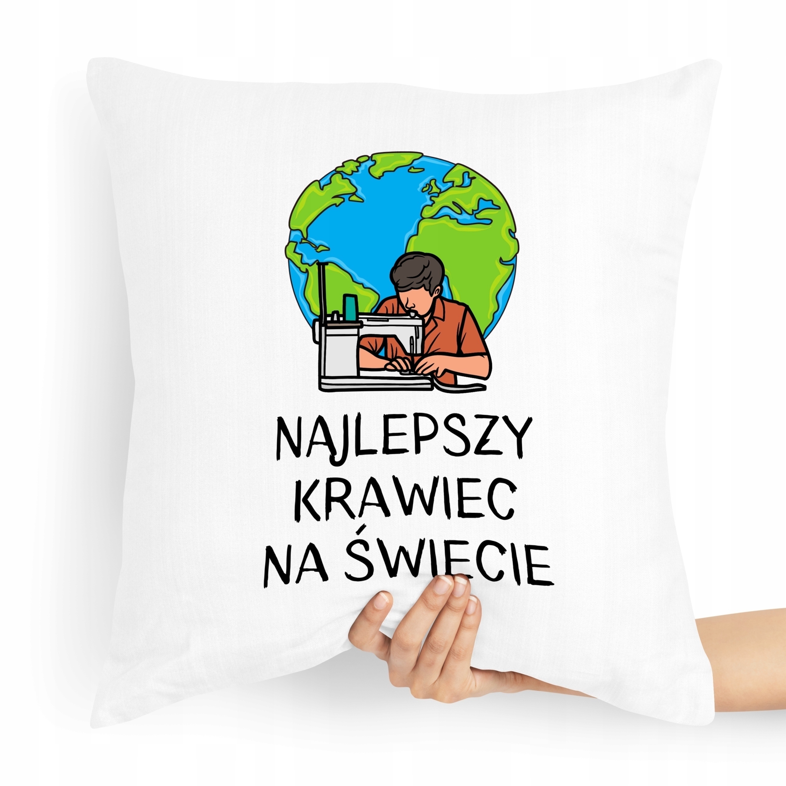 Poduszka Dla Krawcowej Krawca Najlepszy Krawiec Z Nadrukiem Ze Zdjęciem