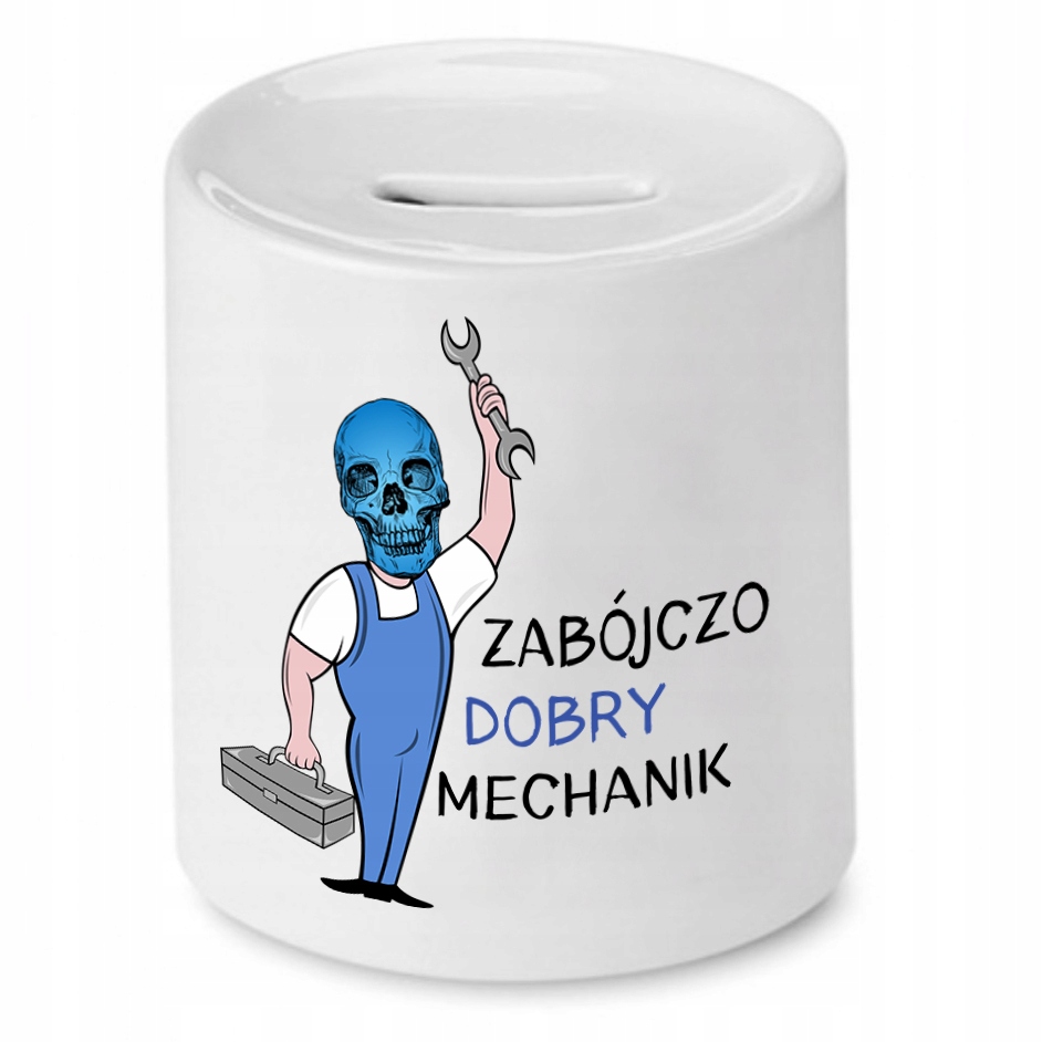 Skarbonka Dla Mechanika Zabójczo Dobry Mechanik Z Nadrukiem Ze Zdjęciem