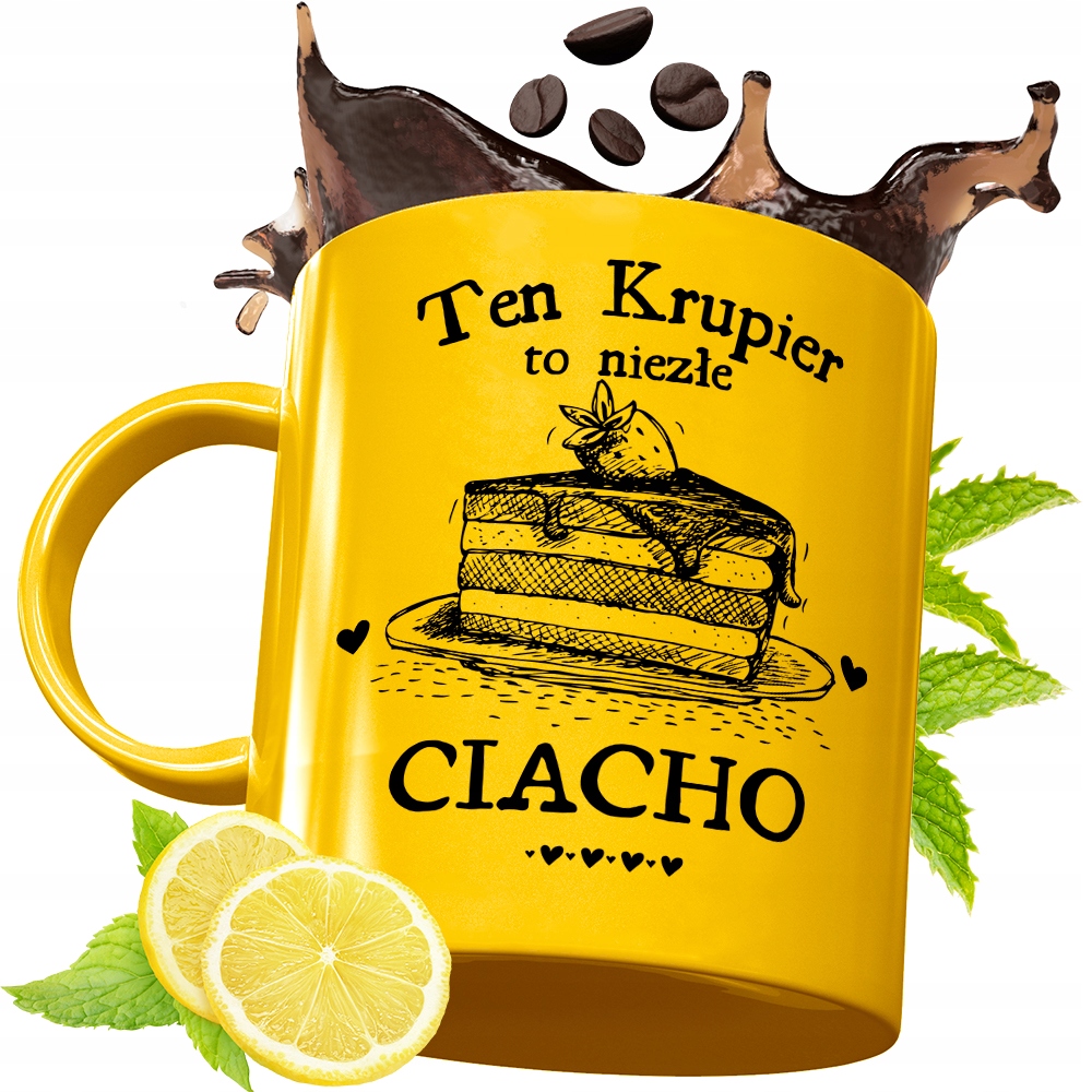 Złoty Kubek Premium Dla Krupiera Na Prezent Z Nadrukiem Ze Zdjęciem