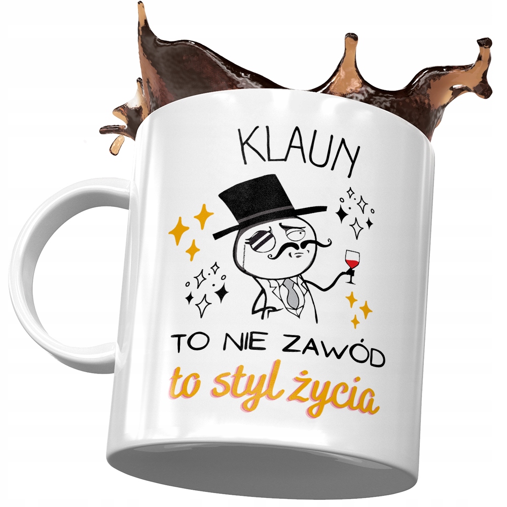 Dla Klauna Kubek Na Urodziny Imieniny Na Prezent Z Nadrukiem Ze Zdjęciem