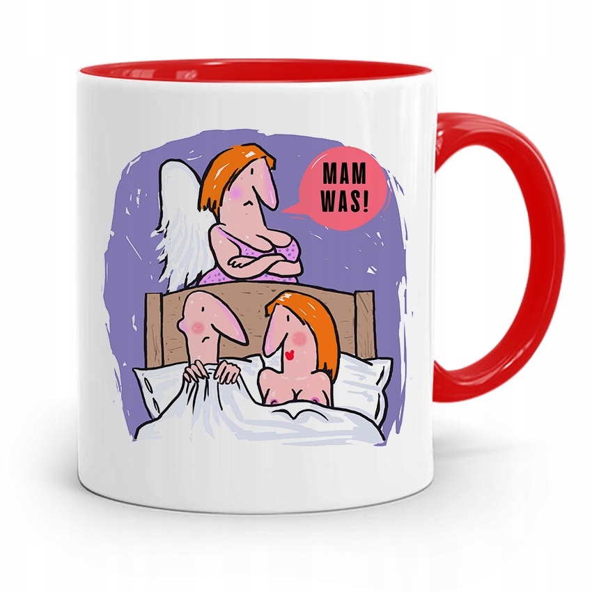 Kubek Czerwony Teściowej Mam Was! Prezent Z Nadrukiem Ze Zdjęciem