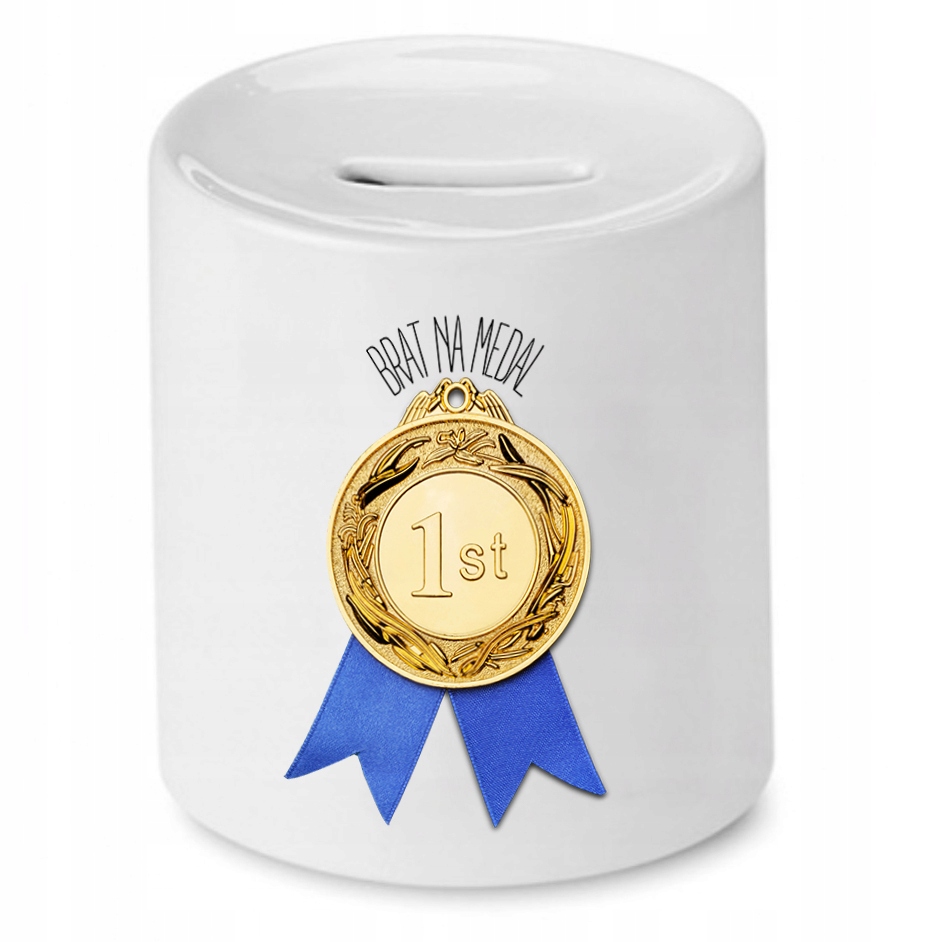 Skarbonka Dla Brata Na Medal Prezent Z Nadrukiem Ze Zdjęciem