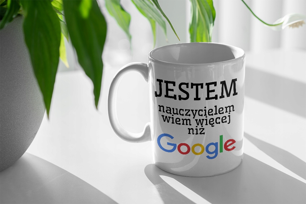 Kubek Czarny Prezent Dzień Nauczyciela Cudownej Z Nadrukiem Ze Zdjęciem