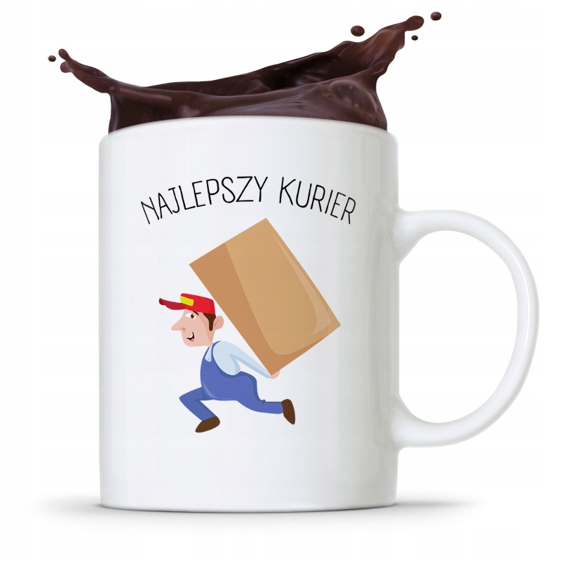 Kubek Prezent Dla Kuriera Najlepszy Kurier Prezent Z Nadrukiem Ze Zdjęciem