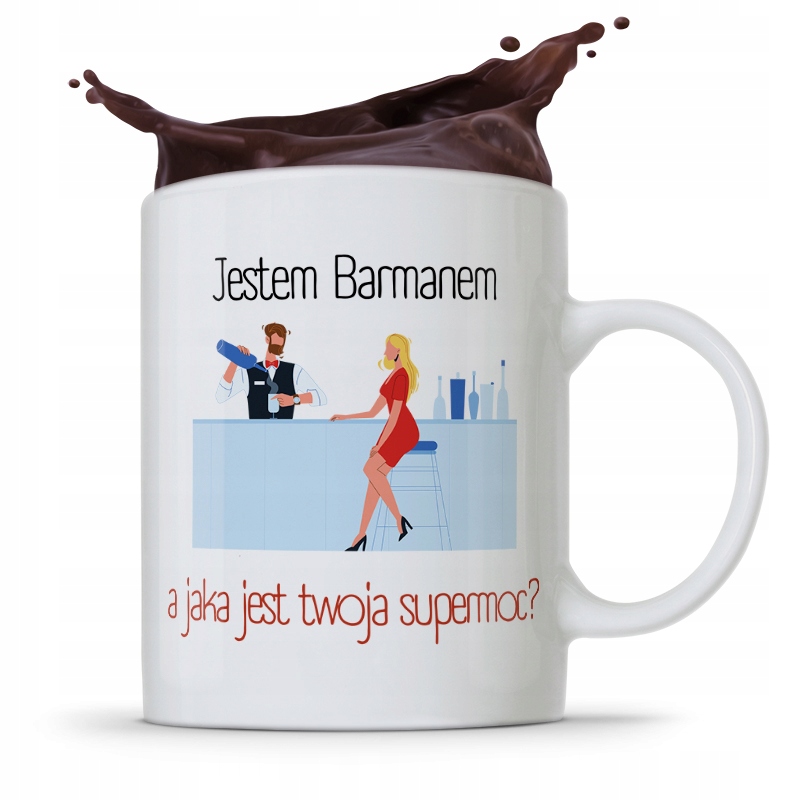Kubek Prezent Dla Barmana Barmanki Jestem Barmanem Z Nadrukiem Ze Zdjęciem
