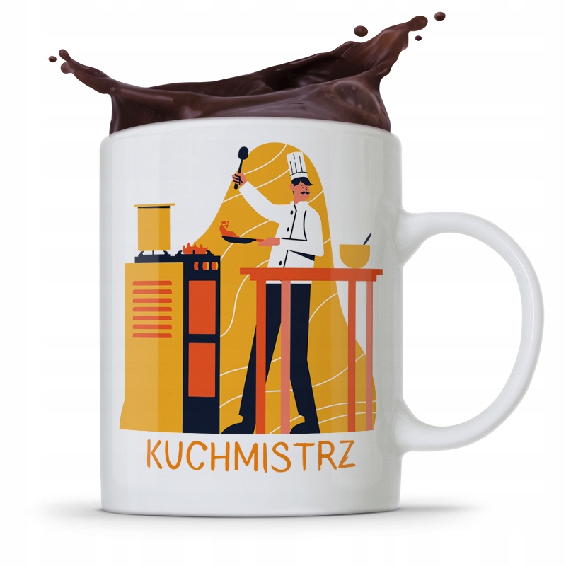 Kubek Prezent Dla Kucharza Kucharki Kuchmistrz Z Nadrukiem Ze Zdjęciem