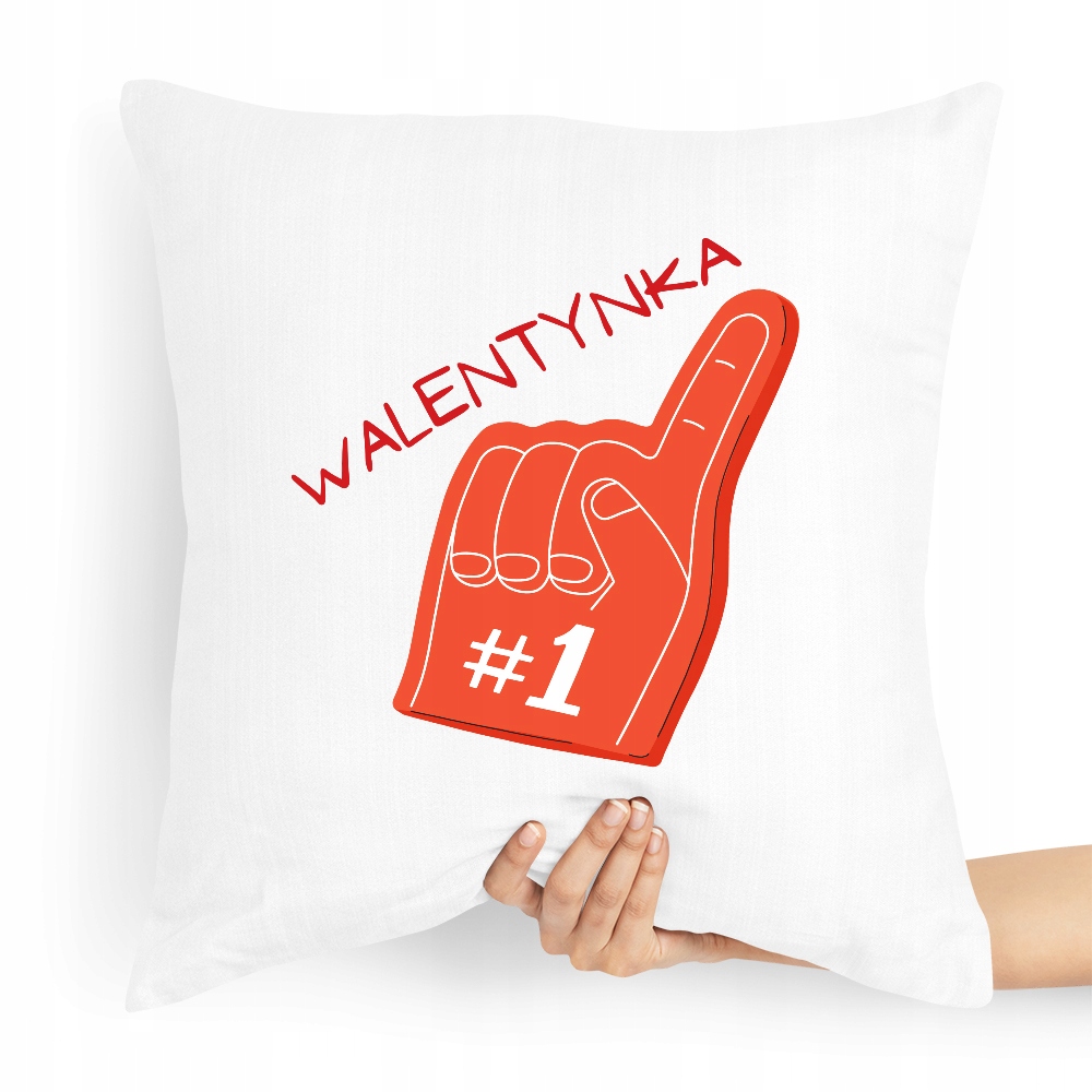 Poduszka Na Walentynki Walentynka Numer #1 Z Nadrukiem Ze Zdjęciem