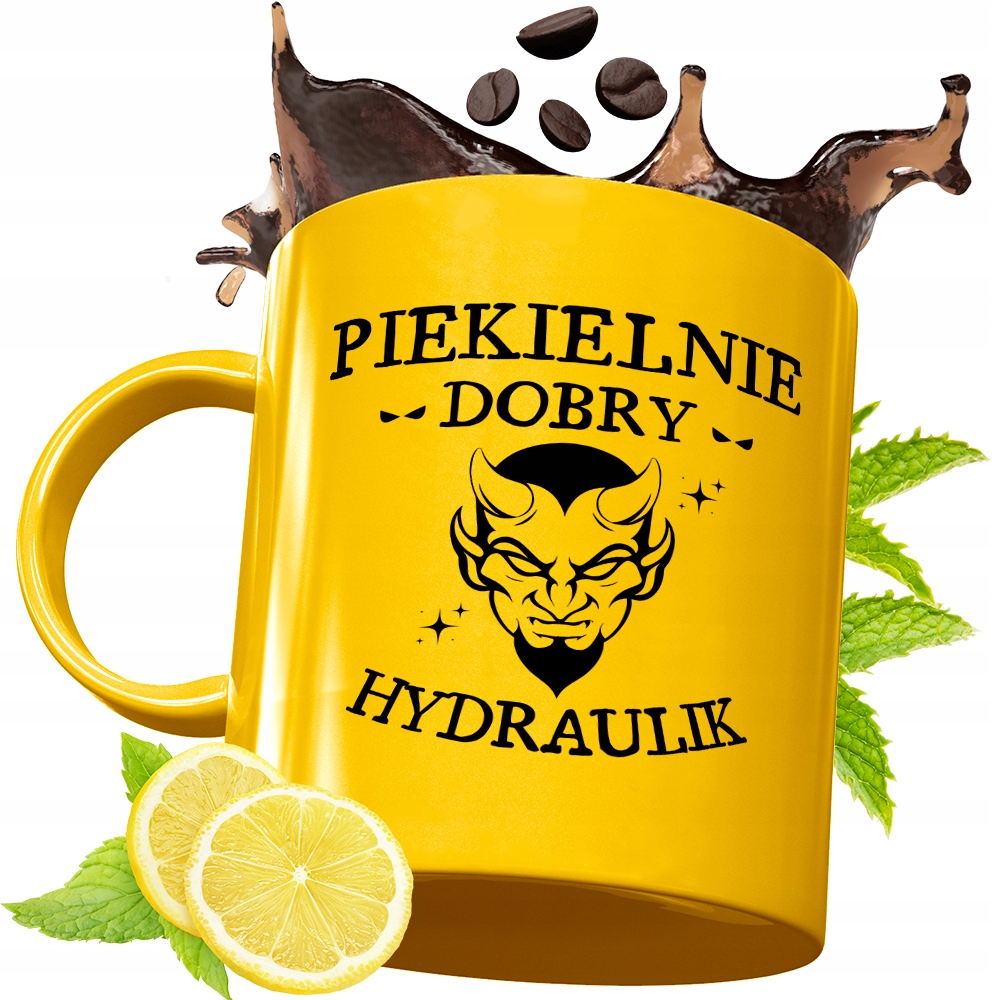 Złoty Kubek Premium Dla Hydraulika Prezent Z Nadrukiem Ze Zdjęciem