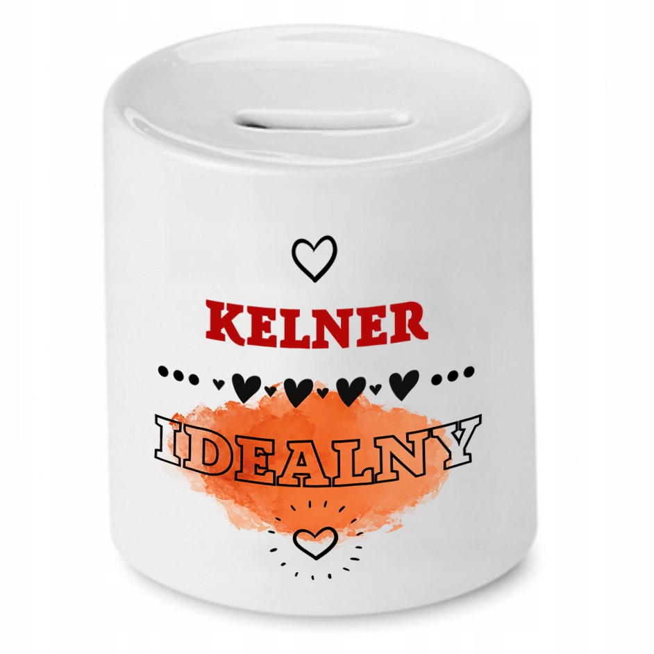 Skarbonka Prezent Dla Kelnera Kelner Idealny Z Nadrukiem Ze Zdjęciem