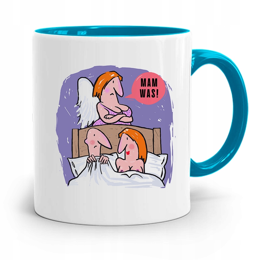 Kubek Błękitny Prezent Dla Teściowej Mam Was! Z Nadrukiem Ze Zdjęciem