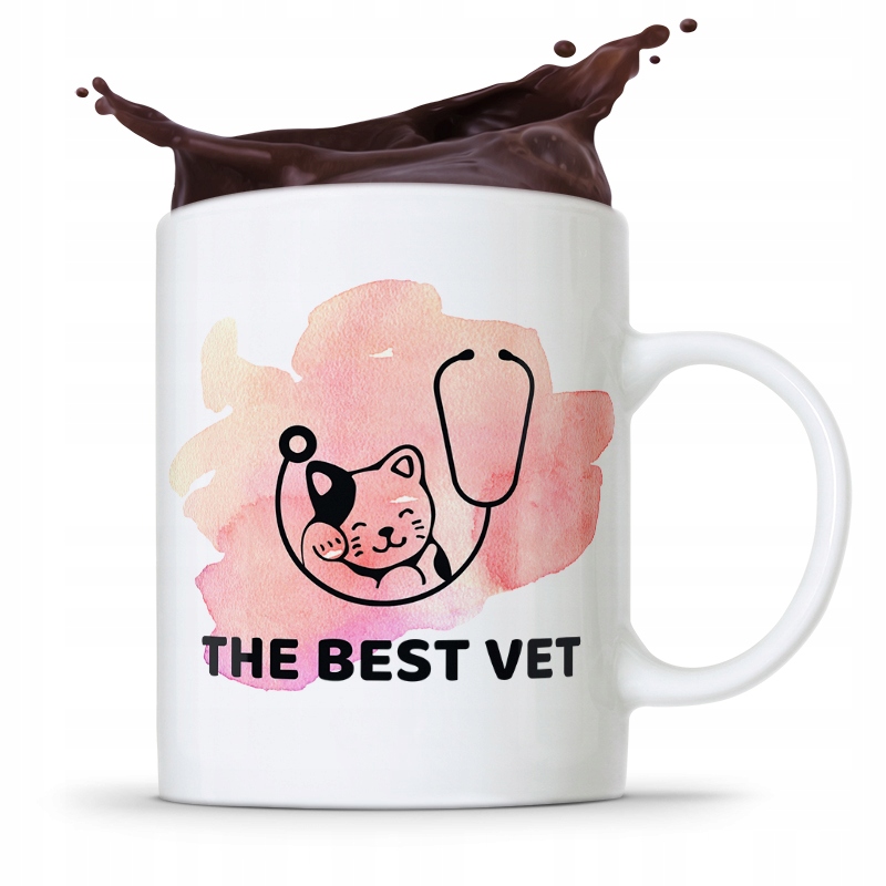Kubek Dla Weterynarza The Best Vet Prezent Z Nadrukiem Ze Zdjęciem